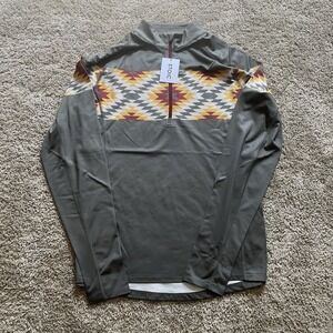 New Stoic 1/4‎ Zip Base layer Lightweight Men's Medium Aztec Southwestern